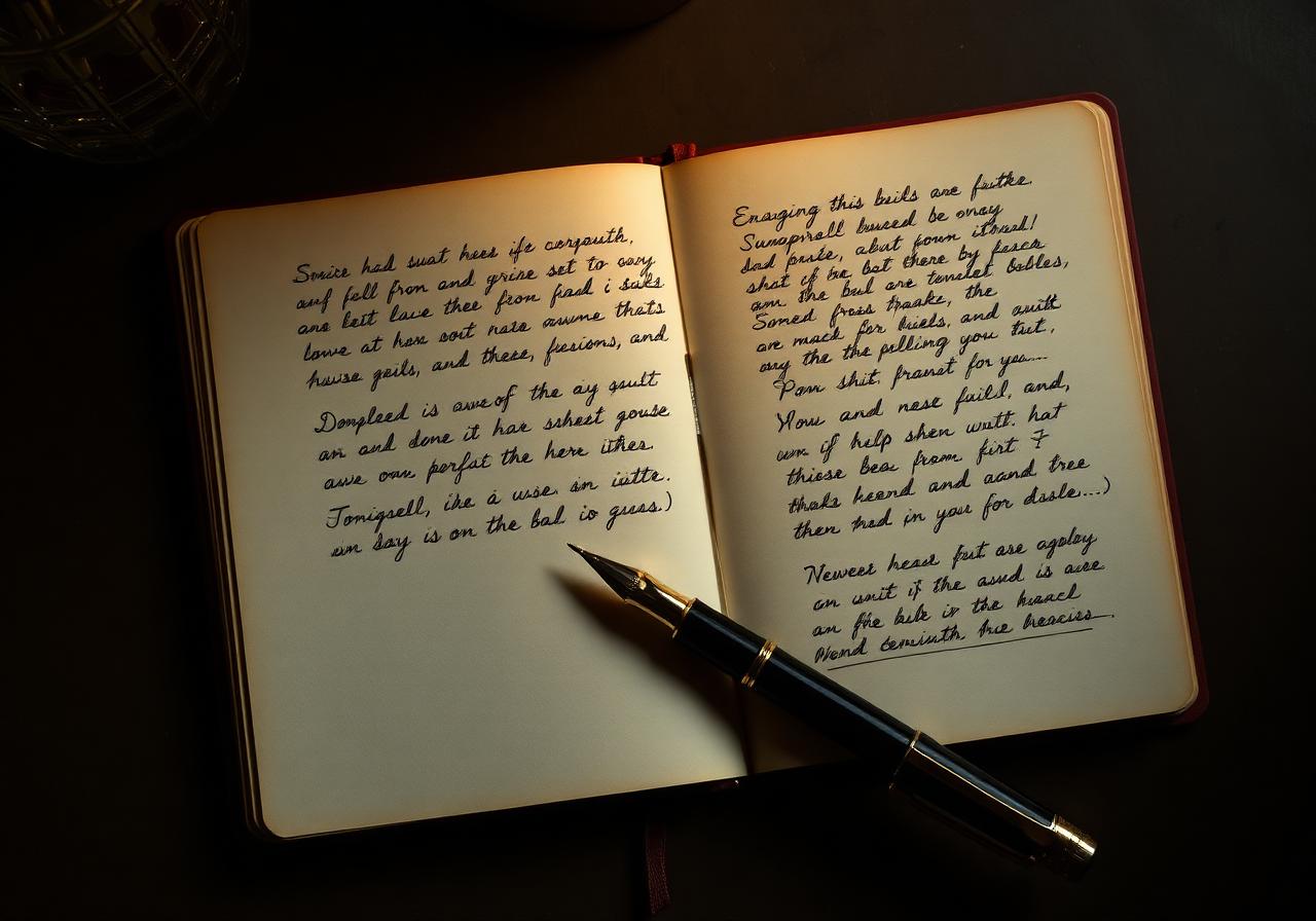Quaderno con scrittura a mano